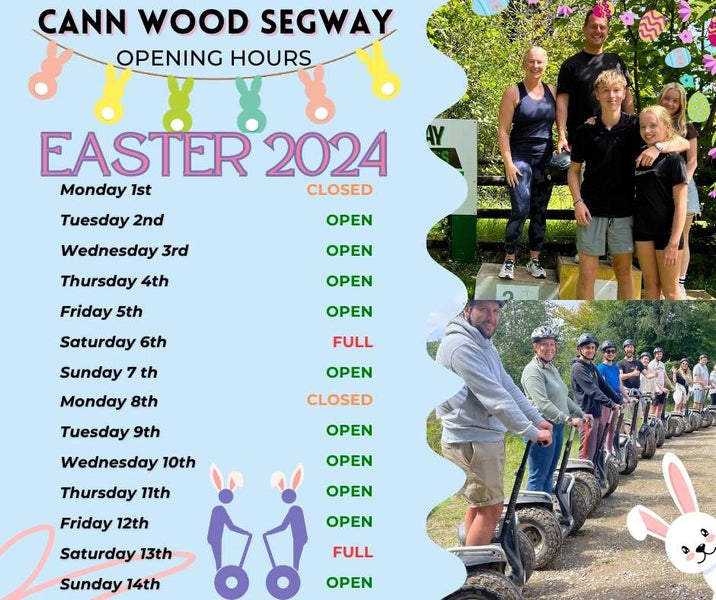 Unleash the Easter Adventure in Cann Woods Devon - Book Now for an Eggstraordinary Segway Experience!