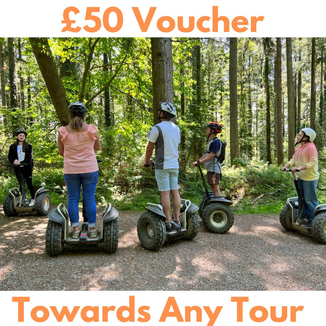 £50 Money Value Voucher Used Against Any Package POST IT - Segway Plymouth Devon Cann Woods