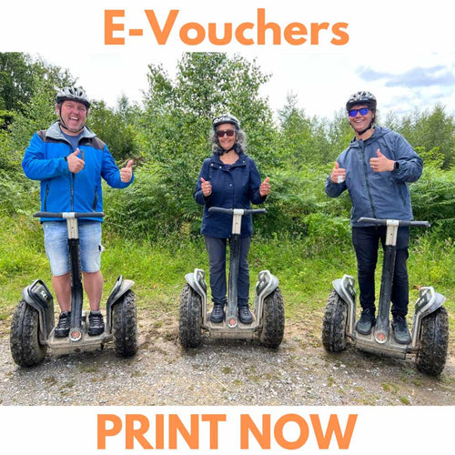 Instant Ready To Print Gift E-Vouchers PRINT IT - Segway Plymouth Devon Cann Woods